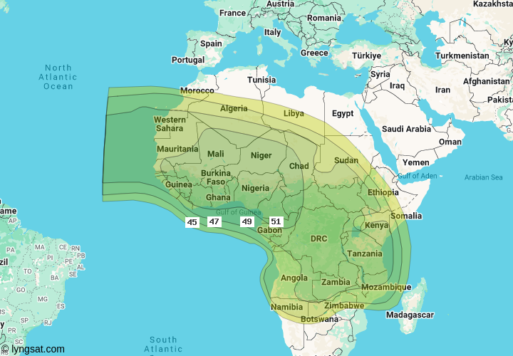 Belintersat 1 at 51.5°E, Ku- band