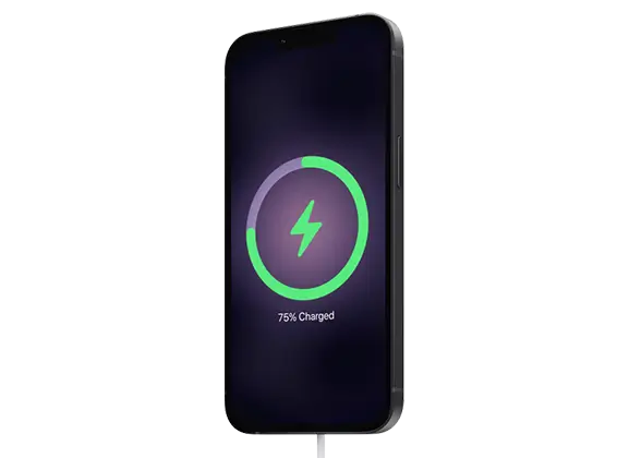 Мноооого дълъг живот на батерията. Бързо зареждане с USB‑C, а сега и с
          MagSafe