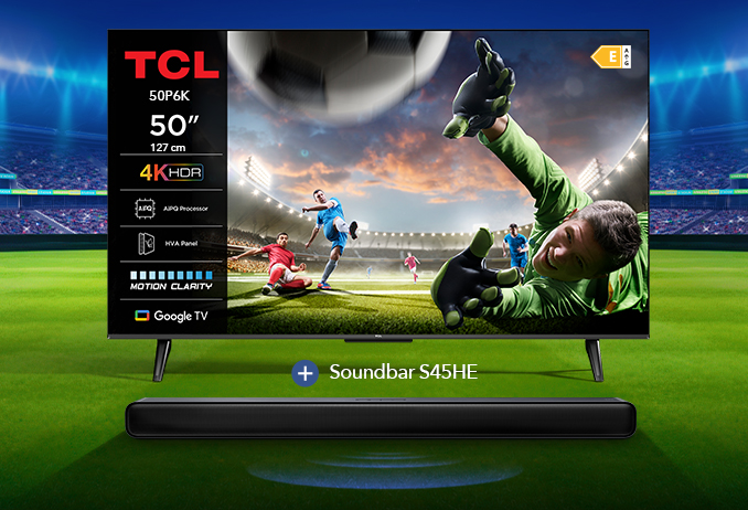 Вземи TCL 50P6K в комплект със SOUNDBAR на промоционална цена от Vivacom магазин