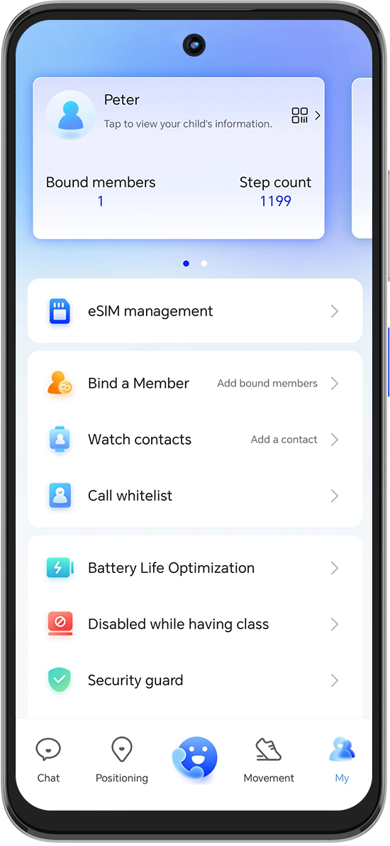Приложение Kids Watch 2 екран 2