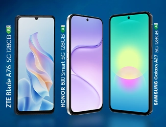 Вземи 5G смартфон за 0.50 € | 0.98 лв. в брой. С всеки план Unlimited - мобилен екран