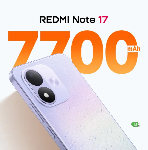 Смартфон Xiaomi Redmi Note 17 с издръжлива батерия във Vivacom. Мобилен екран